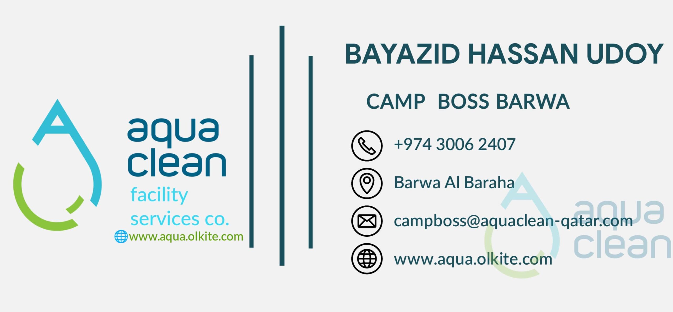 INCIDENT REPORT FORM -Aqua Clean Qatar EZDAN - BARWA